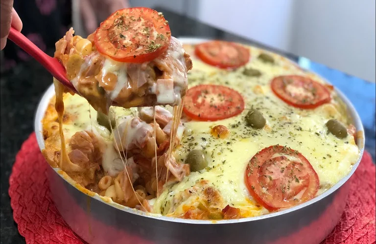 macarrão sabor pizza