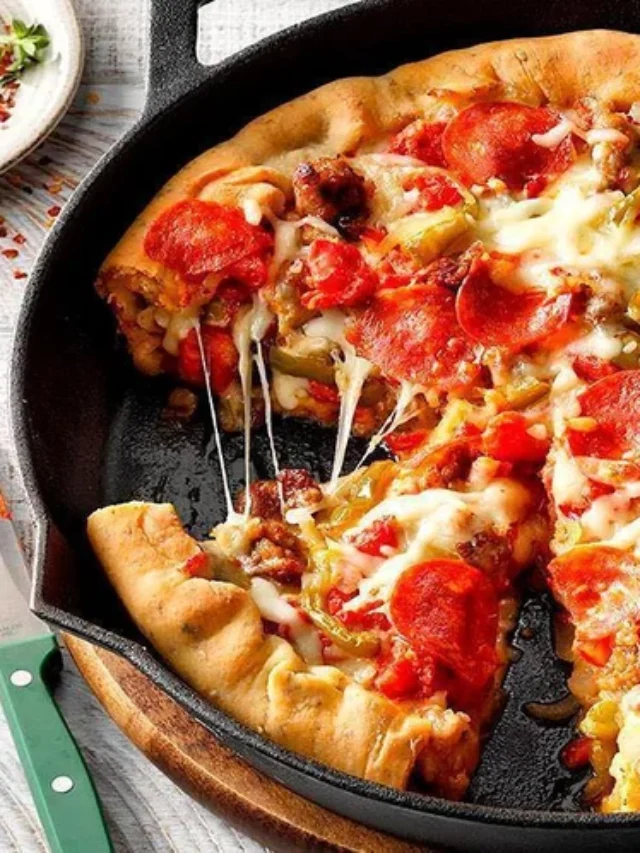pizza de frigideira fácil e deliciosa