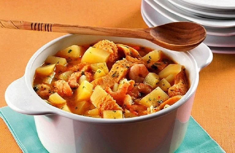 dobradinha com batatas na panela de pressão