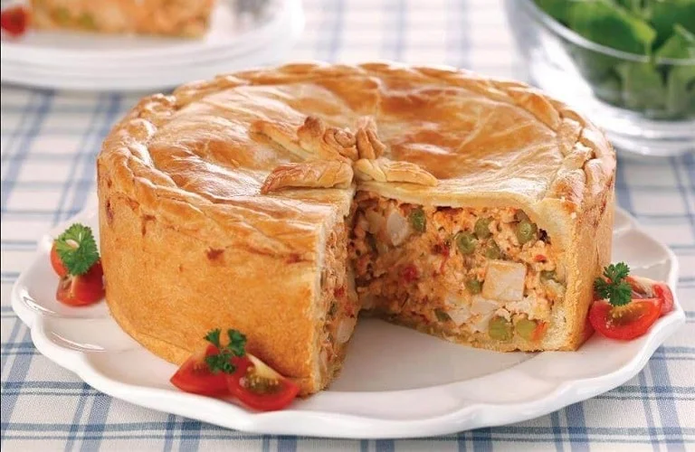 torta de frango com palmito de liquidificador