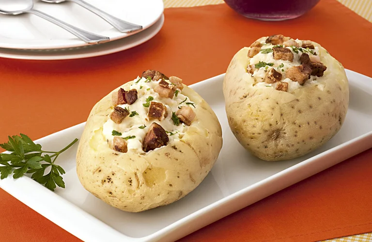 batata assada com requeijão