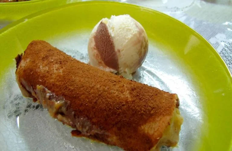 enroladinho de banana com doce de leite