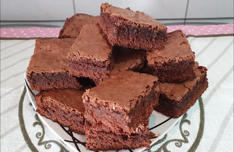 brownie de chocolate em po
