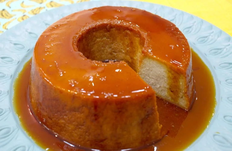 pudim de banana