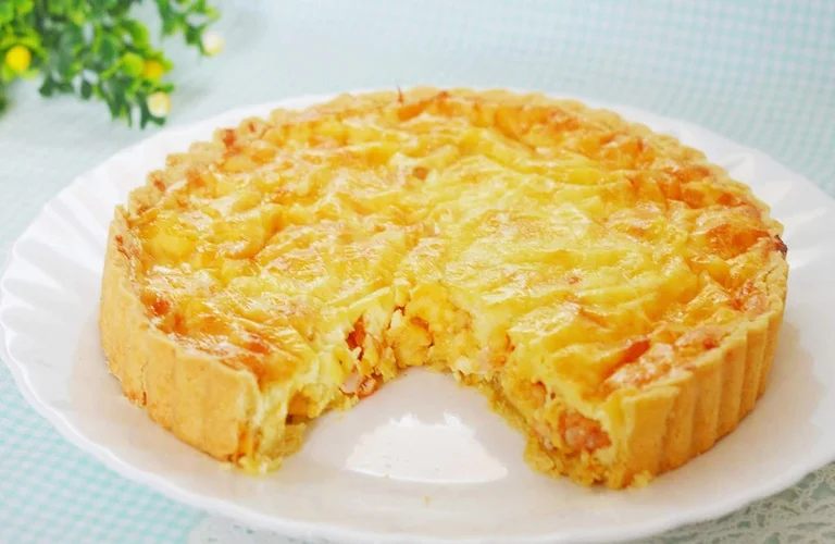 quiche de camarao facil