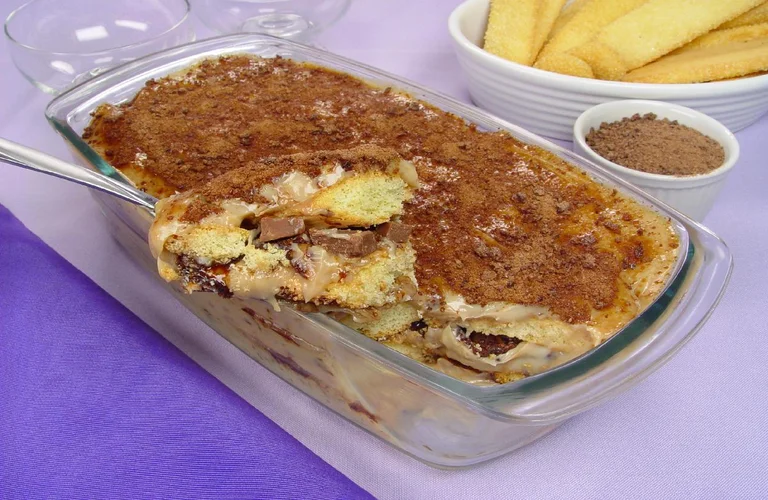 pave de ovomaltine delicioso