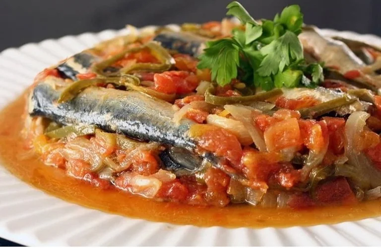 sardinha na panela de pressao