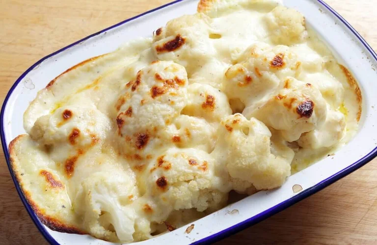 couve-flor no forno com molho branco