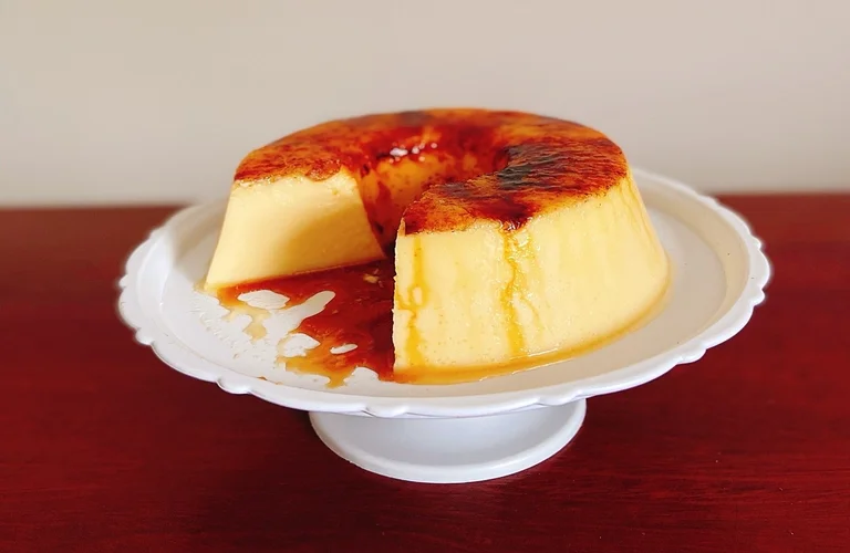 pudim brûlée totalmente diferente do tradicional mais igualmente delicioso