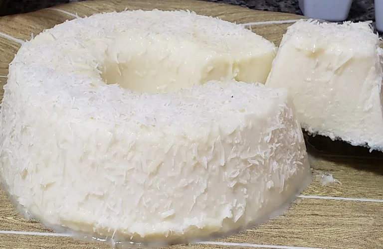 pudim de coco que não vai ao forno