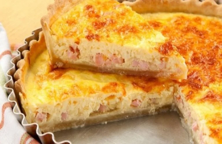 quiche de presunto e queijo