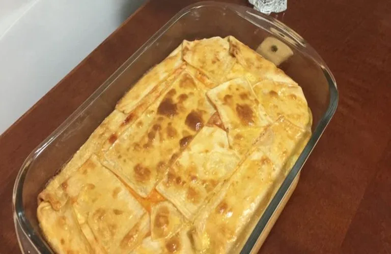 torta de frango com massa de pastel