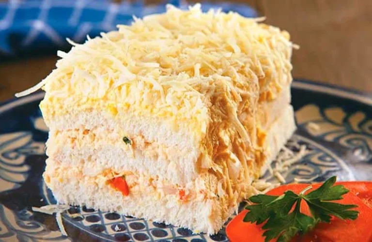 torta fria de pão de forma
