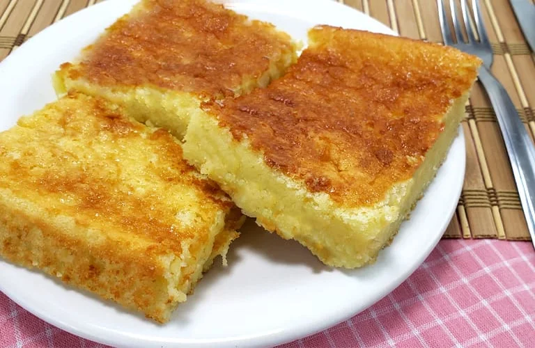 bolo queijadinha de liquidificador