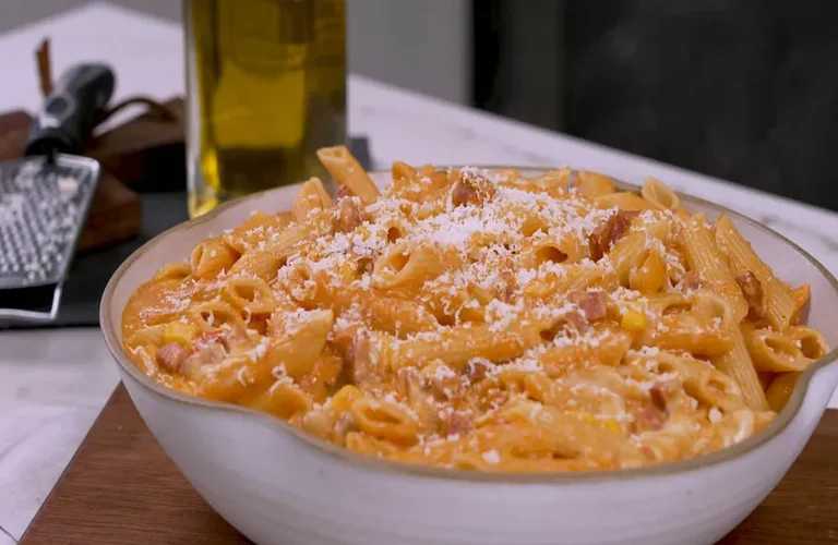 macarrão cremoso na panela de pressão