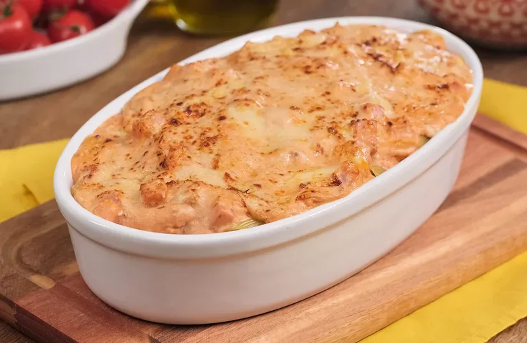macarrão assado no forno