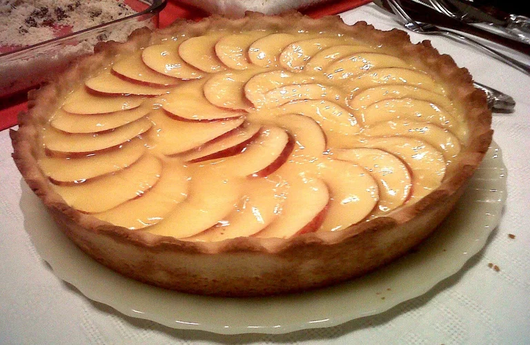 torta de maça com creme