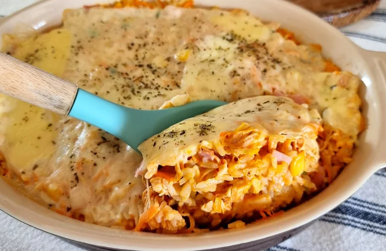 receita de arroz de forno com frango
