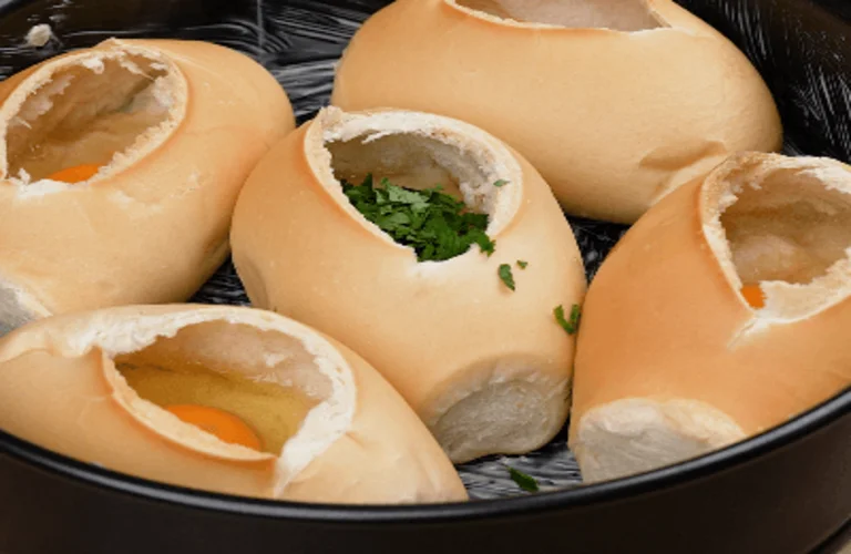 receita de pão recheado com ovos