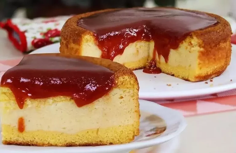 receita de bolo cremoso de fubá com goiabada simples receita