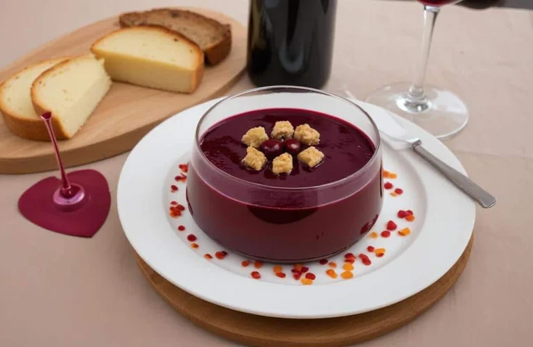 receita de pudim de vinho