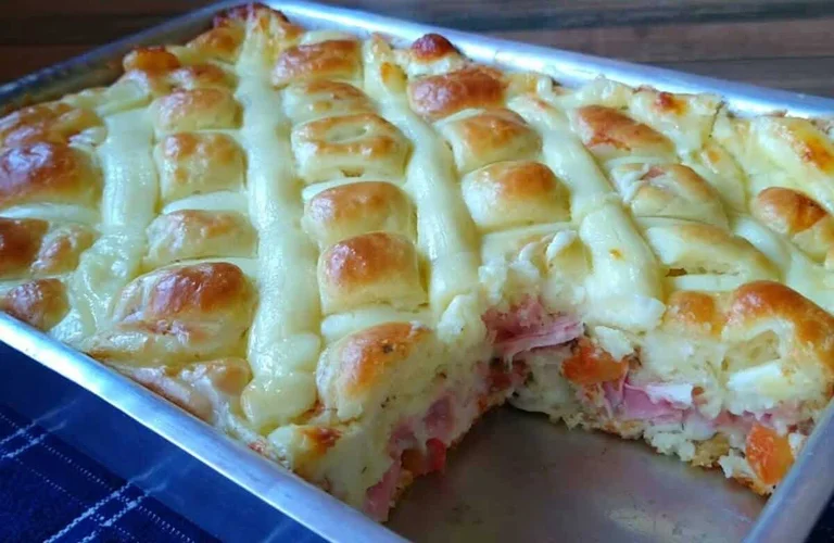 torta de cebola molhadinha e suculenta não existe massa mais cremosa do que essa